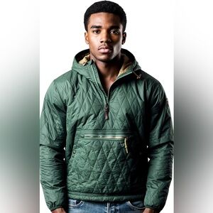 Polo Ralph Lauren Oversize Water-Repellent Pullover Quilted Jacket RRL Style -L